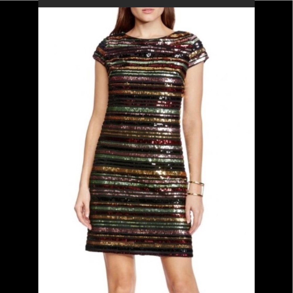 Vince Camuto colored Sequin Dress Size 14